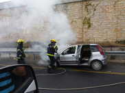 صور: احتراق مركبة في مدينة الرملة دون وقوع اصابات